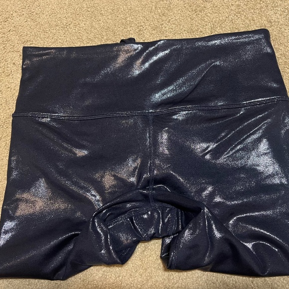 NWT, Athleta Elation Ultra High Rise Shine Legging, L, Navy Shine - Picture 9 of 9